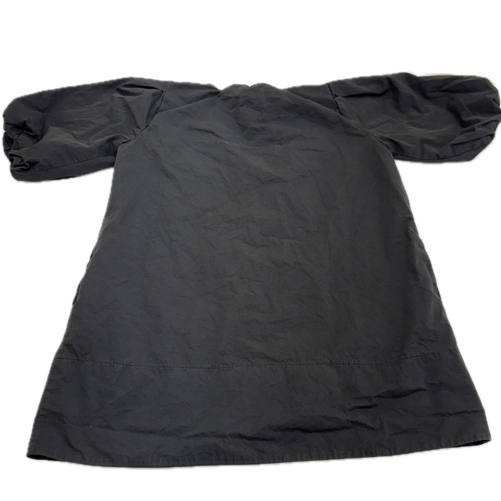 DISSH Dress Womens 6 Black Skylar Mini Puff Sleeve V Neck Pockets Minimalist - Picture 3 of 13